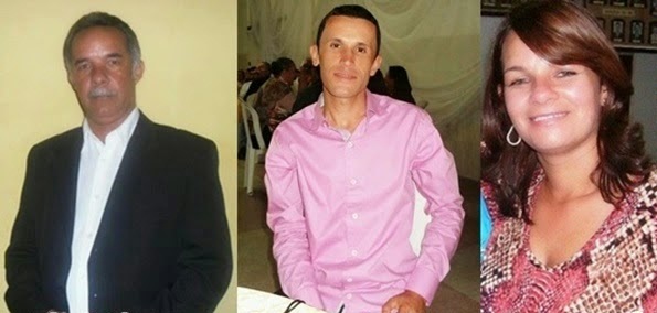 Lindenberg Vasconcelos,  Daniel Farias e Carmem Lúcia: vítimas de chacina
