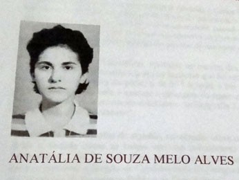 Anatália Melo Alves, torturada e assassinada pela ditadura militar: lembrada hoje