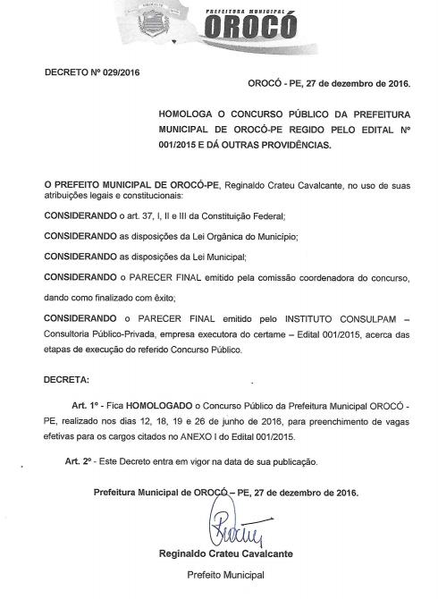 decretooroco