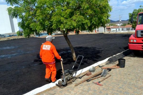 Heliponto começa a ser preparado em Serra Talhada. Foto: Farol de Notícias/Alejandro García